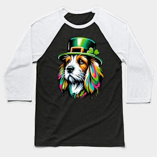 Petit Basset Griffon Vendeen Celebrates Saint Patrick's Day Baseball T-Shirt